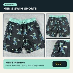 Billabong Men’s Medium Toucan Tropical Swim Trunks